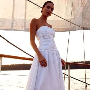 Dissh Catania linen strapless dress! Size AUS 6 US2